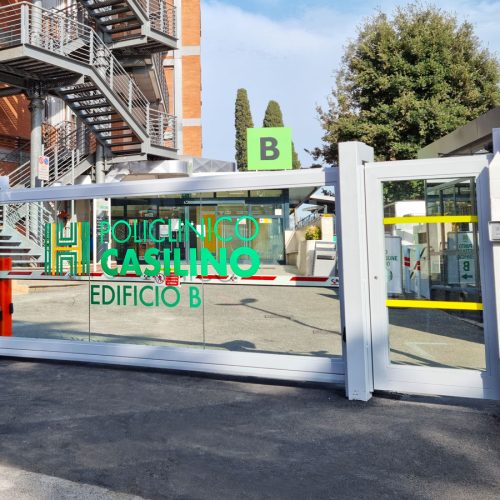 KIKO Crystal - cancello automatico con inserti in vetro - CEBI